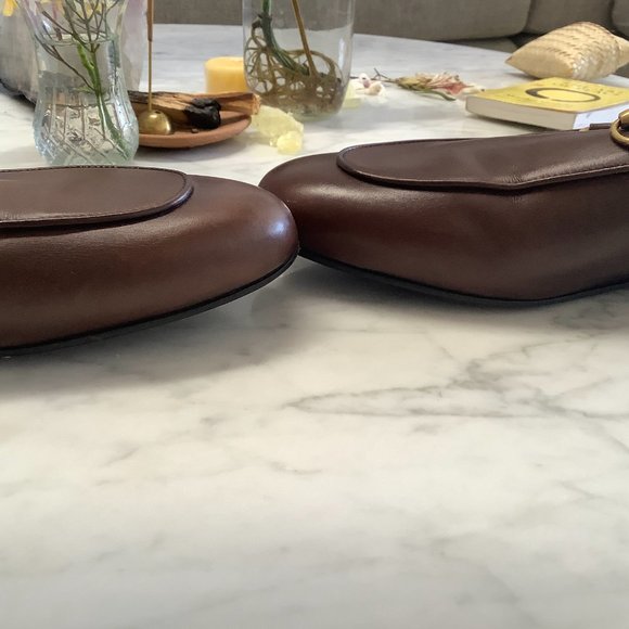 Gucci Princetown Brown Slip-On Loafers 39 - Picture 5 of 8